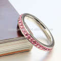 Wholesale crystal silver ring,color engagement rings jewelry